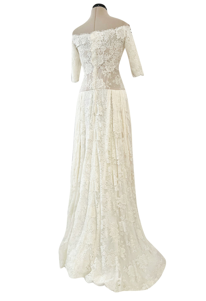 Incredible 2012 Alexander McQueen Ivory Lace Corseted Wedding Dress w Shrimpton Couture Incredible 2012 Alexander McQueen Ivory Lace Corseted Wedding Dress w Shrimpton Couture