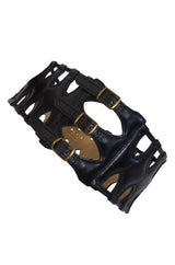 1980s Alaia Leather Cut Out Belt 65