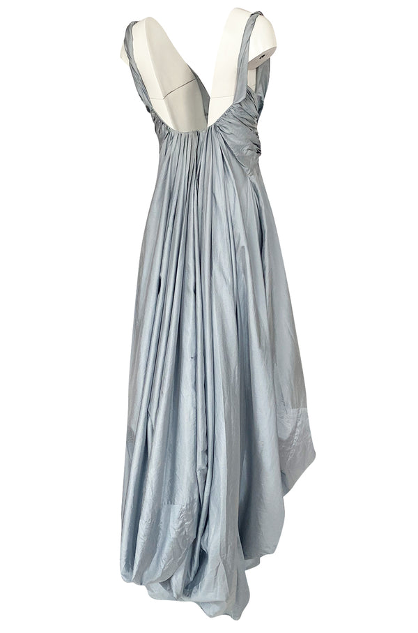 Spring 2007 John Galliano for Christian Dior Pale Blue Silk Voluminous Dress