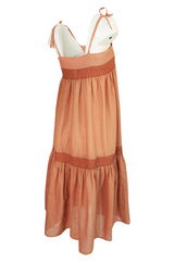 1960s Wallis Smock Finish Tented Loose & Easy Summer Dress