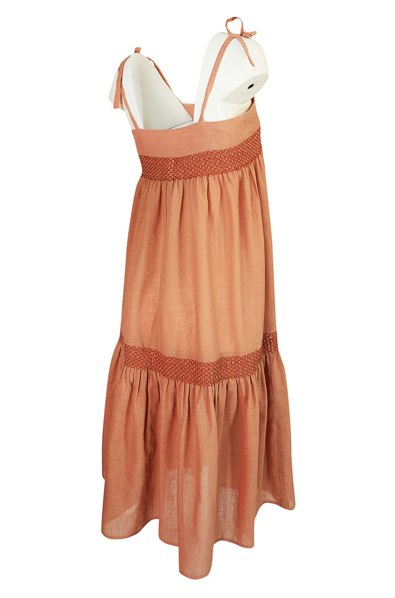 1960s Wallis Smock Finish Tented Loose & Easy Summer Dress