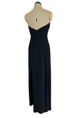 Spring 1998 Valentino Haute Couture Strapless Dress w Elaborately Beaded & Sequin Skirt