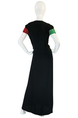 Late 1930s Eisenberg & Sons Originals Heart Sequin Dress