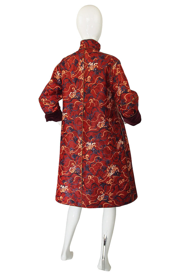 Documented 1993 Yves Saint Laurent Silk Coat