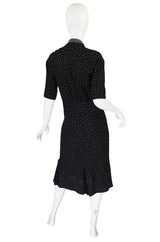 Rare 1940s Eisenberg and Sons Studded Dress