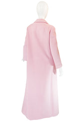 1960s Anne Klein Pink Wool Coat