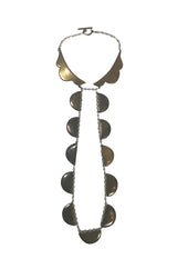 Unusual 1990s Chloe Long Brass Pendant Necklace