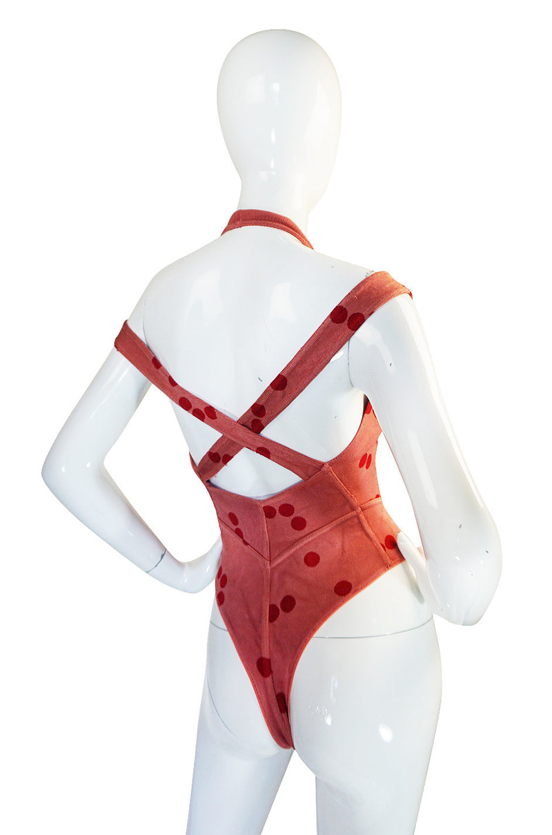 Spring 1991 Collection Azzedine Alaia Dot Body Suit