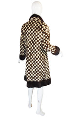 1950s Schiaparelli Incredible Checked Mink Coat