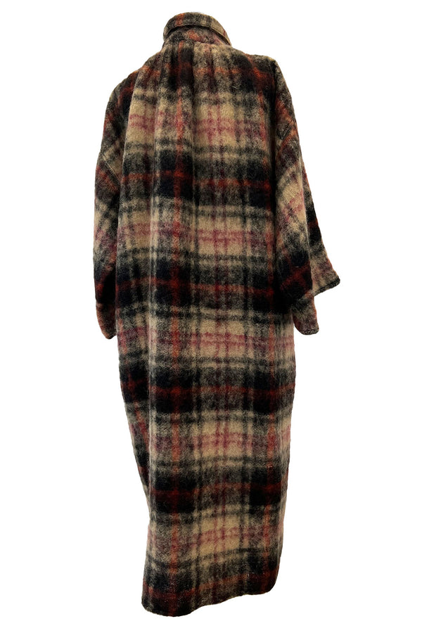 Fabulous Fall 1978 Geoffrey Beene Runway Oversized Mohair Blanket Cocoon Coat