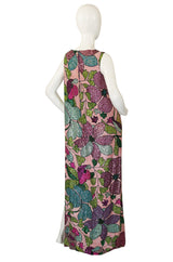 Incredible 1960s Sequin & Bead Maxi Dress