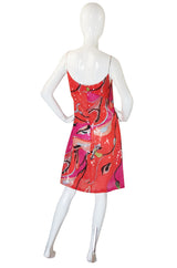 1990s Pink  Silk & Sequin Pucci Shift Dress
