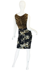 Recent Dolce & Gabbana Floral and Leopard Print Dress