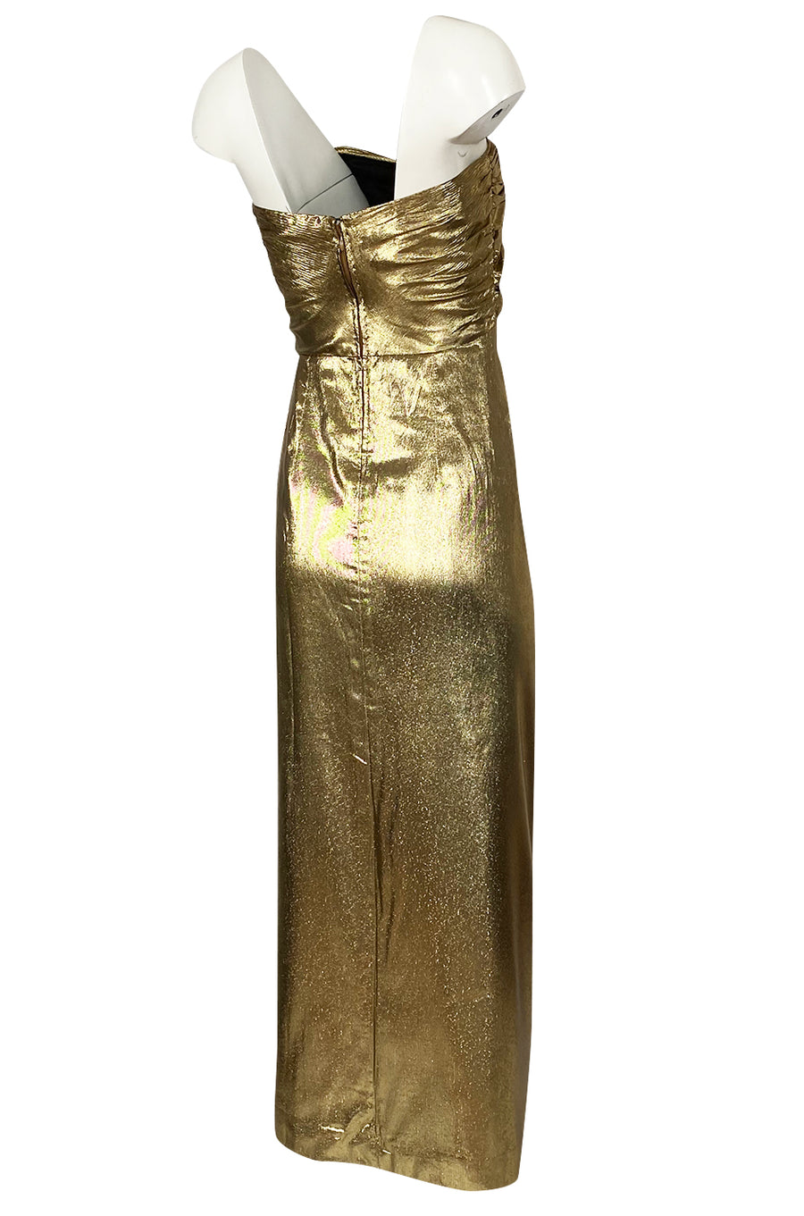 green emerald velvet dress Groovy 1970s Gold Lame Party Dress & Hot Pants Ensemble- New!  Coutura  Vintage