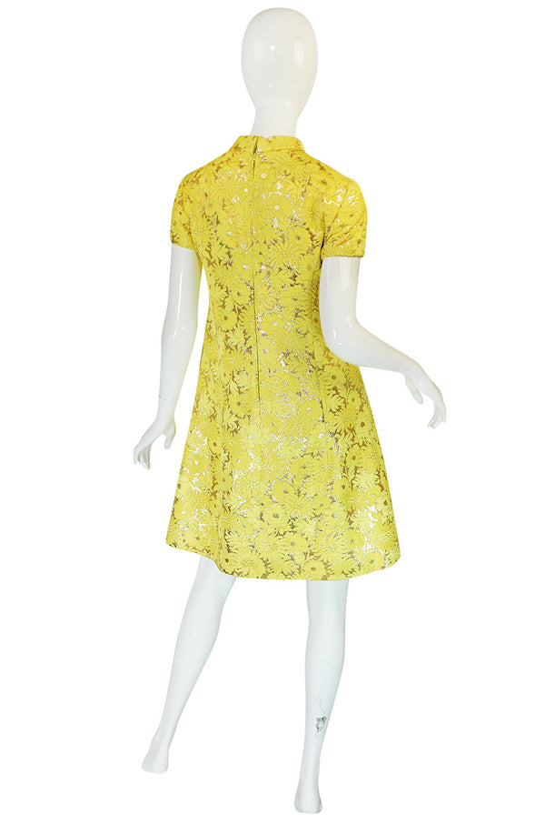 c.1968 Early Oscar de la Renta for Jane Derby Silk Dress