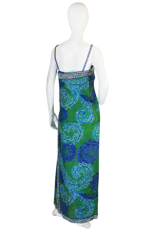 Rare 1960s Emilio Pucci Couture Beaded Jumpsuit