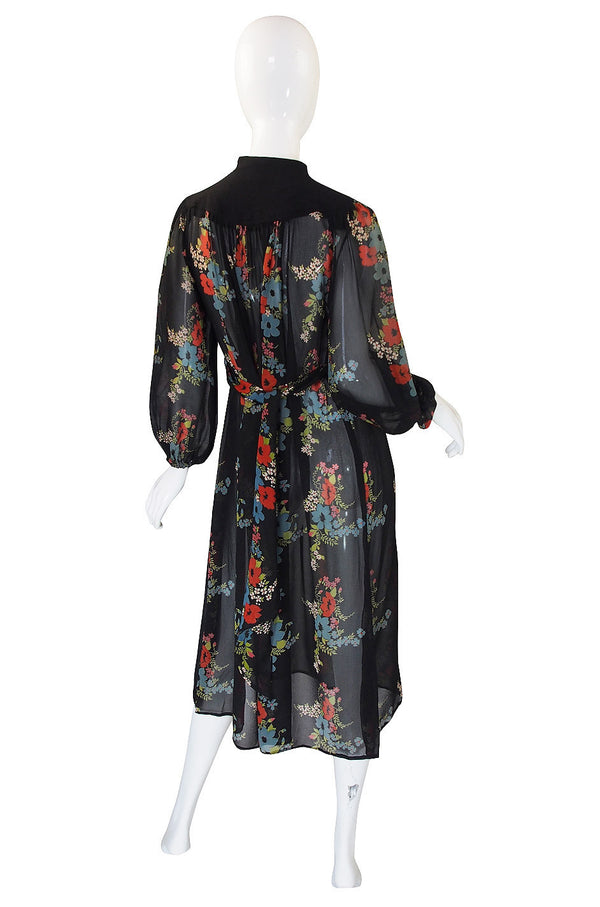 1970 Celia Birtwell Print Ossie Clark Dress