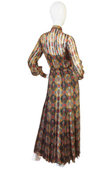 1974 True Haute Couture Chanel Silk Chiffon Dress