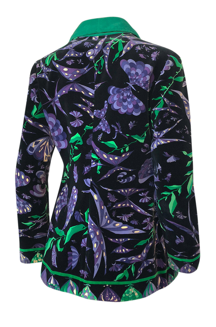 EMILIO PUCCI  ジャケット Emilio Pucci Jacket Silk Windbreaker Rear Zipper Front Snaps