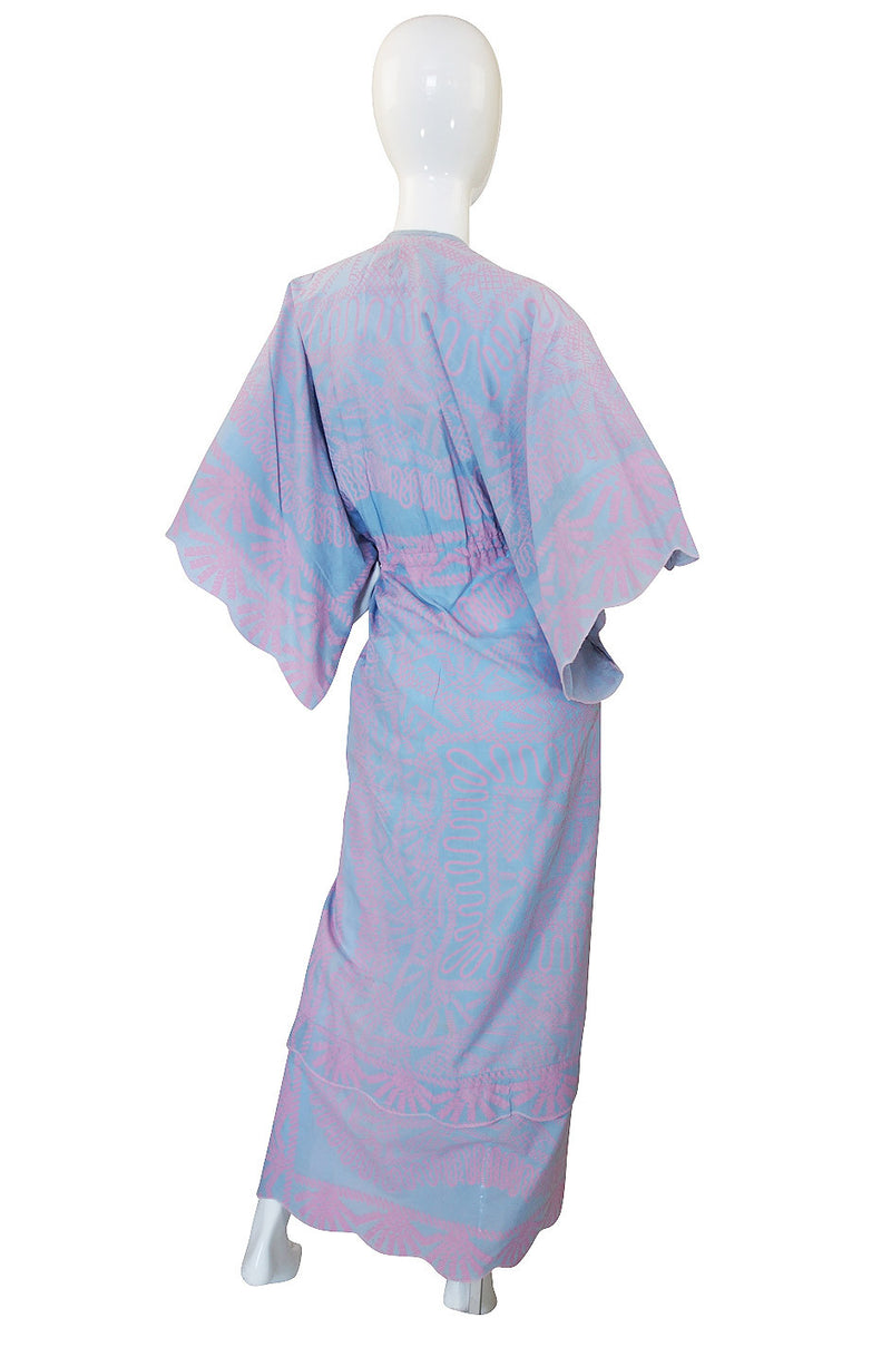 1974 "Spinifix Landscape" Print Zandra Rhodes Caftan