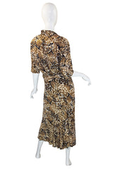 1980s Yves Saint Laurent Leopard Skirt & Top