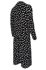 Fall 1982 Yves Saint Laurent Heart Print Black & White Suit Set