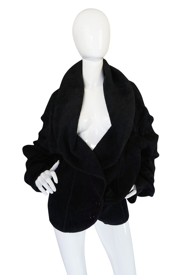 Fall 1991 Alaia Oversized Chenille Sweater Jacket