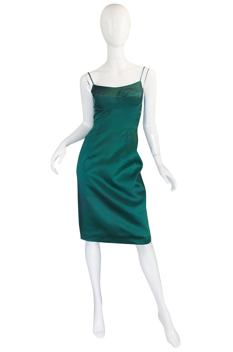 1950s Green Sculptural Lilli Diamond Dress & Jacket