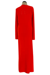 Fabulous Fall 2018 Maison Margiela by John Galliano Line 4 Full Length Red Sheath Dress