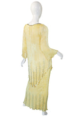 Early 1980s Rare Patricia Lester Silk & Bead Gown/Set