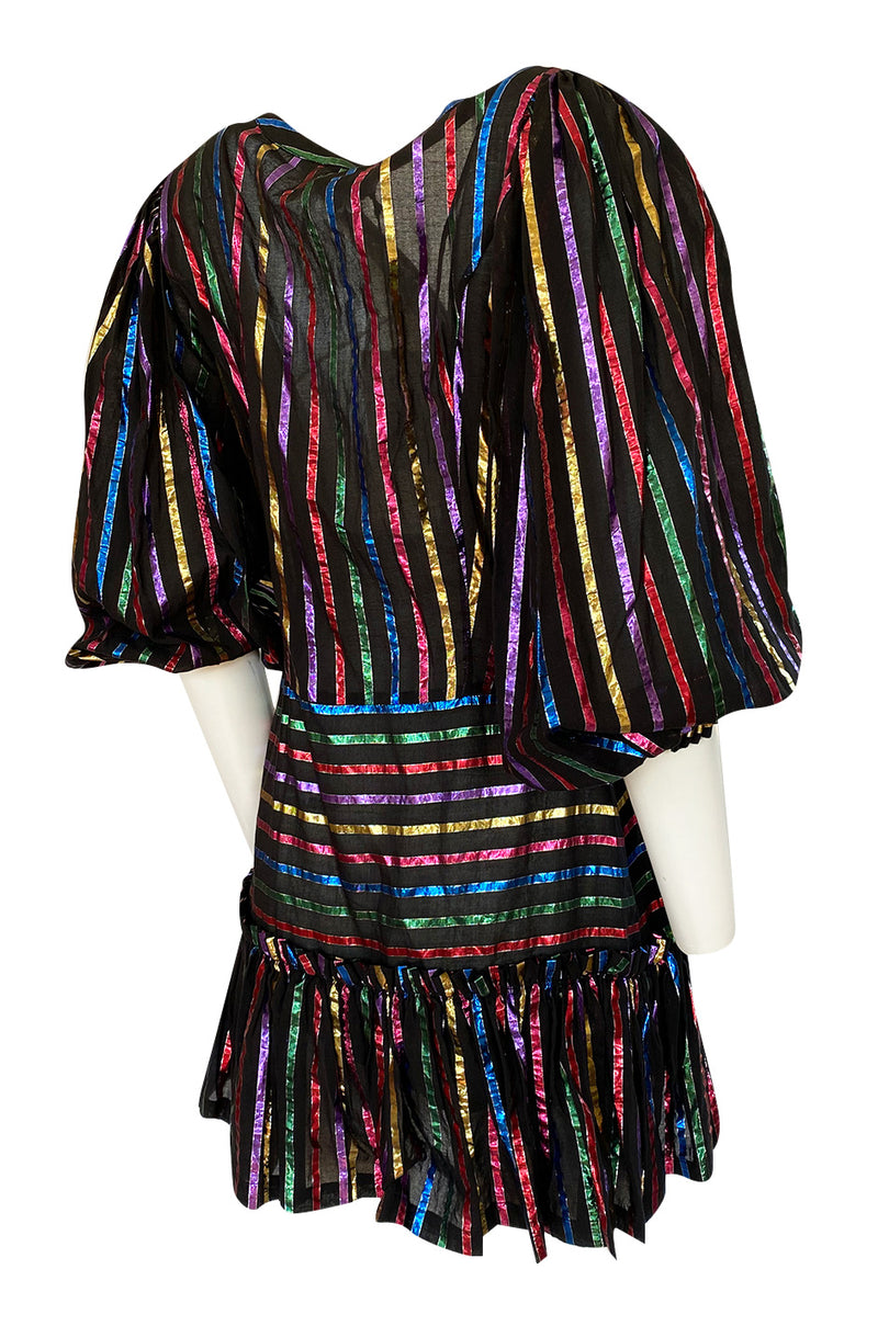 attico rainbow sequin dress Rainbow Dress Stripe Glitter Dress ATTICO Rainbow-striped Sequin Dress