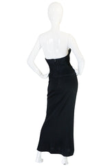 1985 Chanel Silk & Jersey Corset Dress worn by Emily Ratajkowski