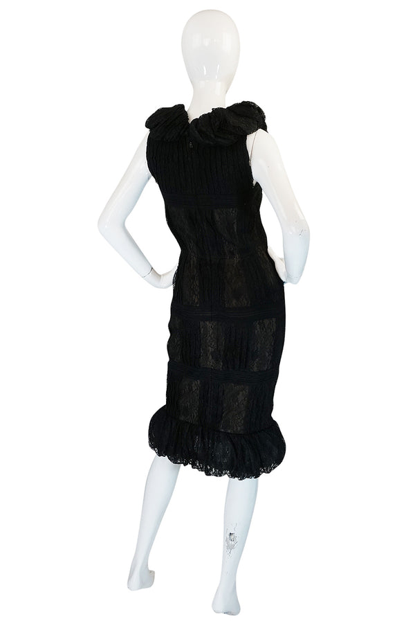 2009C Chanel Resort Runway Elaborate Black Lace Dress
