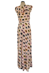 Bias Cut Fall 2012 Moschino Cheap & Chic 'I See You' Silk Eye Print Ruffle Dress