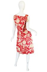 1960s Marc Bohan for Christian Dior Floral Print Dress