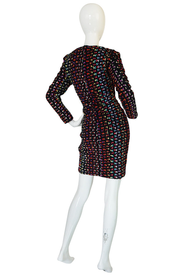 Runway F/W 1988-89 Patrick Kelly Multi Color Bow Dress