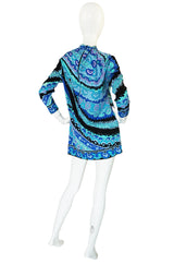 1970s Leonard Silk Jersey Tunic or Mini Dress