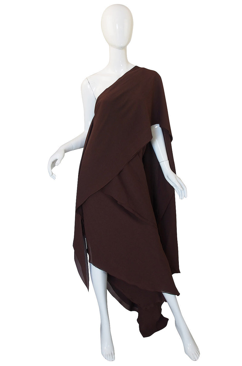 Rare 1970s Silk Grecian Jacqueline de Ribes Gown