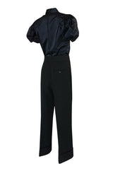 F/W 2002 Prada Runway Look 19 Navy Top & Black Pants Set