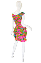 1980s Silk Jacques Molkos Fitted Dress