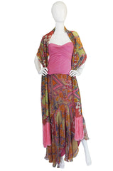 1990s Galliano for Dior Silk Corset & Skirt Set