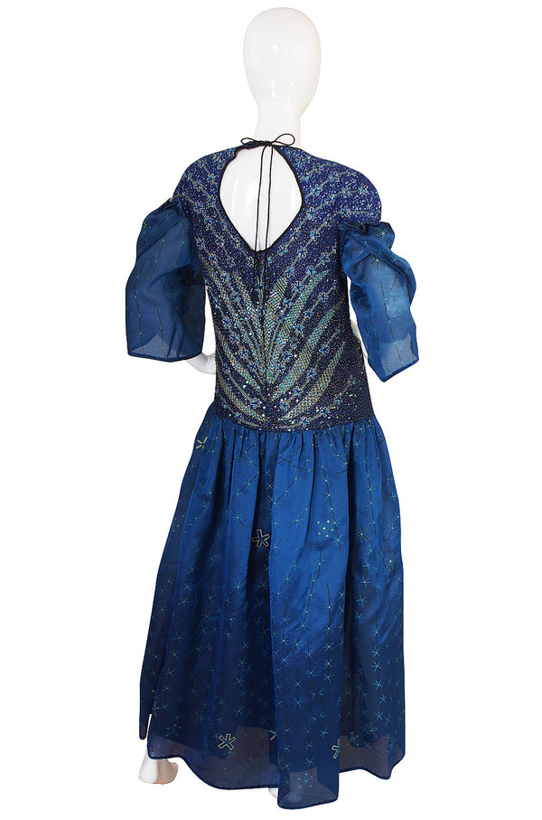 1987 "Secrets Of the Nile" Zandra Rhodes Beaded Gown