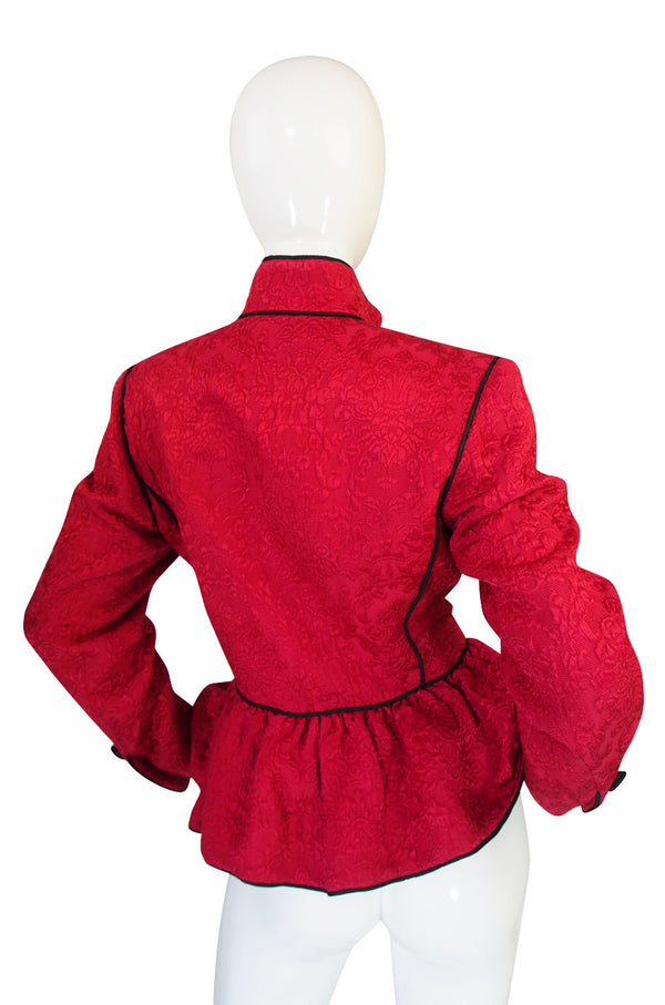 Documented F/W 1990-91 Yves Saint Laurent Red Jacket
