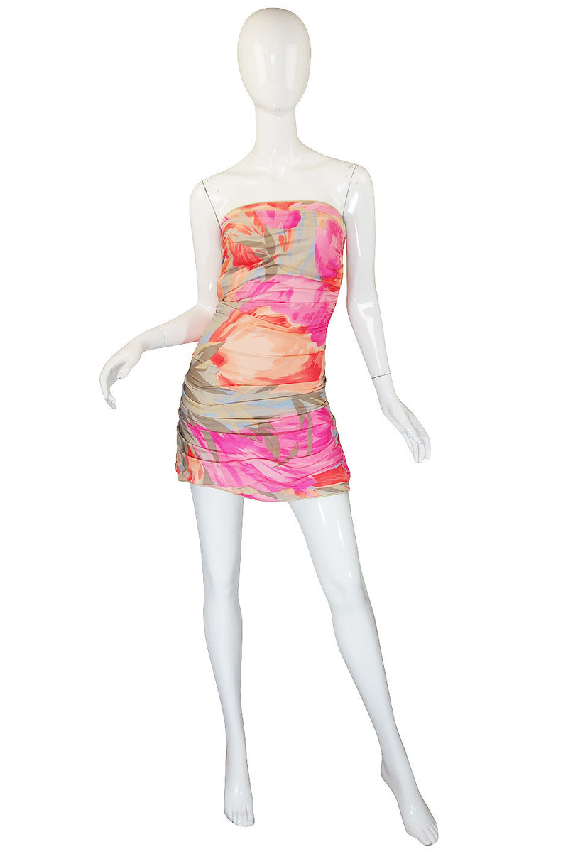 1970s Leonard Pink & Coral Mini & Crop Jacket