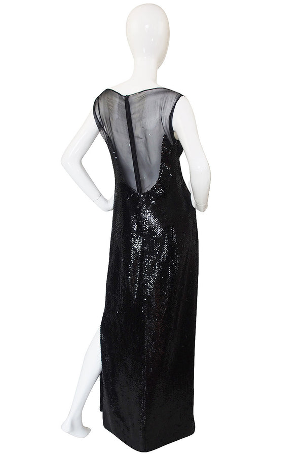 1972 Loris Azzaro Couture Sequin Gown