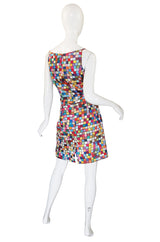 Spring 1996 Todd Oldham Runway Check Dress