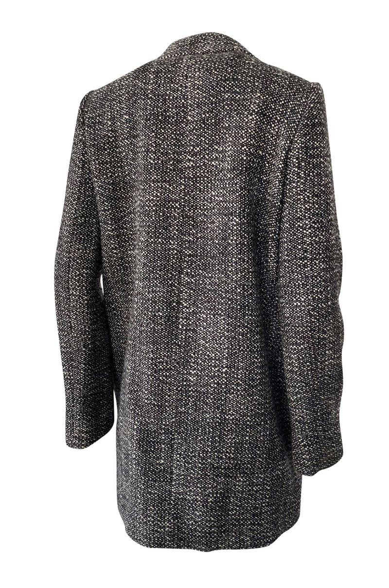 Pre-Fall 2011 Stella McCartney Grey Wool Boucle Low Button Coat