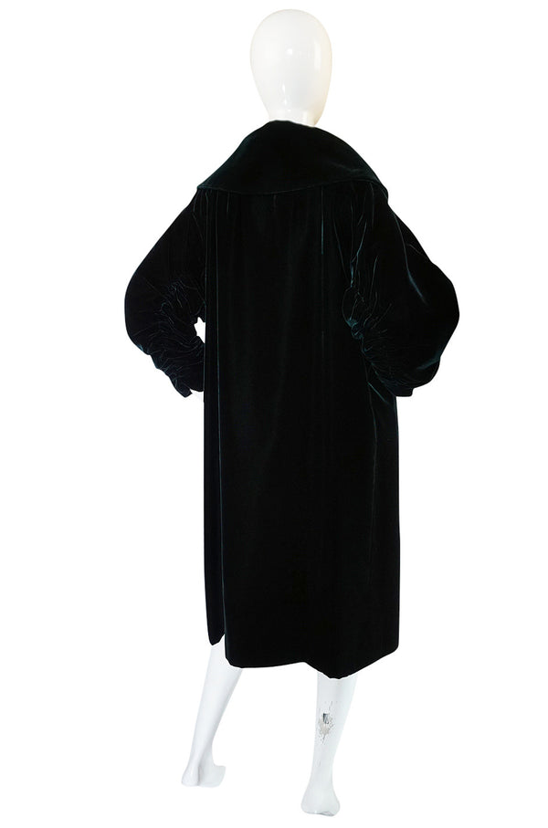 1962 Green Velvet Jacques Griffe Ad Campaign Coat