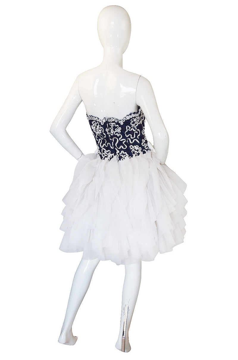 1980s Lilli Diamond Pouf Ribbon Dress