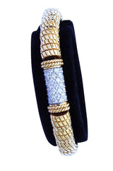 1980s D Angelo Gold Diamond Bracelet